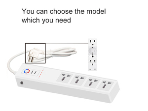 4 AC çıkışları ve 2 USB portu ile WiFi akıllı güç şeridi dalgalanma koruyucusu evrensel çok fiş prizler ABS malzeme - Product Image 3