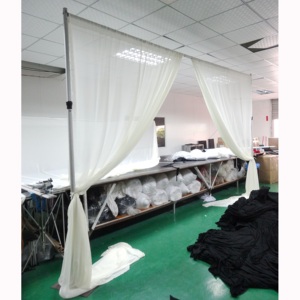 Aluminum trade show pipe and drape kit exhibits booth <b>backdrop</b> <b>stand</b> system - Product Image 5
