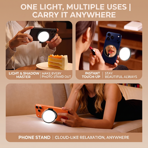 Luz Magnética Retráctil para Selfies, Luz LED Portátil con <span class=keywords><strong>Clip</strong></span> para Transmisión en Vivo, Compatible con iPhone y Android - Product Image 3