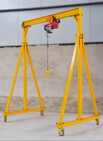 Grue portable réglable et simple en aluminium, 2 pièces, avec bloc de chaîne, capacité de 3 tonnes, 5 tonnes et 10 tonnes