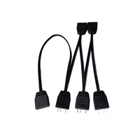 Cable divisor ARGB direccionable de 5V y 3 pines, adaptador de 1 a 5 para caja de PC, cable de extensión de sincronización de luz RGB para múltiples ventiladores de refrigeración
