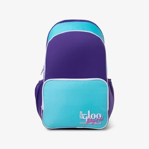 Sac à dos en nylon de 19 pouces pour étudiants, double poches, grande capacité, couleurs contrastées, portable pour les voyages en plein air, antivol - Product Image 6