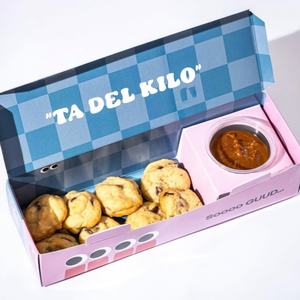 Boîte à <span class=keywords><strong>poulet</strong></span> frit pliable et recyclable avec logo personnalisé, boîte en papier pour biscuits avec compartiment intérieur pour sauce, compartiment pour <span class=keywords><strong>charcuterie</strong></span> - Product Image 2