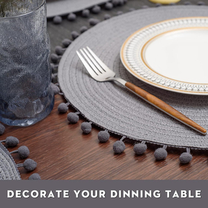 Bejeweled Tissé Coton Napperons Enfants Table À Manger Machine Lavable Caractéristique Sans BPA Réutilisable Plaid Mariage Papier Polyester - Product Image 3