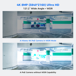 Caméra IP de sécurité dôme Hiseeu AI 12MP POE 8MP 4K avec détection humaine, vision nocturne couleur, étanche IP67, CMOS, haut-parleur intégré YHC88 - Product Image 4