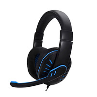 Casque de jeu supra-auriculaire stéréo avec basses puissantes, filaire, microphone intégré, pour ordinateur, voyage, téléphone portable, étanche IPX3, haut-parleur 40 mm