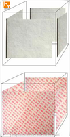 Supports transparents en fibre optique pour l'air, carré pour produits électroniques