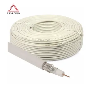 Standard RG6 Cable 75ohm 1.02mm BC Conductor RG6 Coaxial cables 305m wooden drum