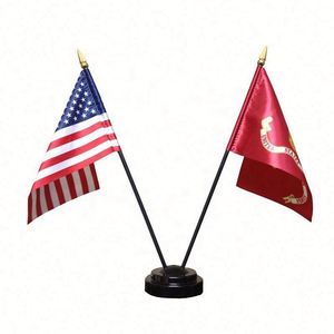 Banderas Decorativas de Escritorio para Interiores, Banderas de Países del Mundo con Base y Asta para Reuniones, Hechas de Poliéster Resistente - Product Image 2