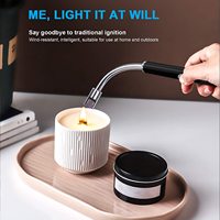 DEBANG gros coupe-vent 360 degrés Rotation libre BBQ briquet USB Rechargeable électrique arc briquet pour bougie cuisine