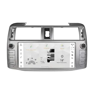 11,8-Zoll-Autoradio-Radio-GPS-Navigation für Toyota 4 Runner 2010-2022 Android Auto CarPlay mit Head Unit Aircon Dash Kit