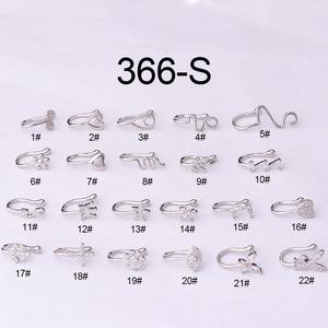 2025 nouvelle mode cuivre zircone populaire enfants <span class=keywords><strong>faux</strong></span> nez anneau Zircon pierre Clip-on nez anneau bijoux trou moins <span class=keywords><strong>Piercing</strong></span> - Product Image 6