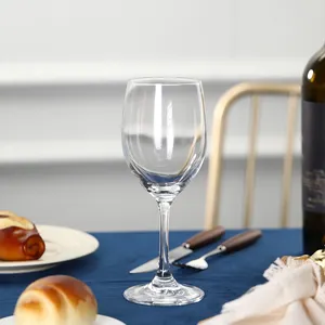 Conjunto de copos de vinho de cristal sem chumbo com design personalizado de luxo para uso diário