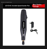 Meuleuse électrique portative 12V de type stylo pour le ponçage, le polissage, la gravure et le perçage de perles, coquillages, savonniers et noix