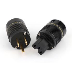 <span class=keywords><strong>Focan</strong></span> 250V 15A Enchufe Eléctrico Personalizado de Alta Fidelidad para Estados Unidos y Europa, de Cobre Puro y Latón Chapado en Oro, Audio Fever IP38 - Product Image 4