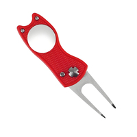 Fourche de golf personnalisée coulée sous pression Divot réparation fourche Switchblade outil en alliage de zinc métal balle marqueur Services d'usinage inclus
