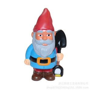 Pu Garden Gnome Fidget Toy With Shovel High <b>Rebound</b> Stress Relief For Kids Age 5 To 7 Years Unisex Gift Decor - Product Image 5