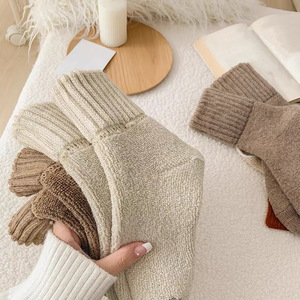 Calcetines Térmicos <span class=keywords><strong>de</strong></span> Invierno para Mujer, <span class=keywords><strong>de</strong></span> Alta Calidad, Color Sólido, Gruesos, Cómodos y Cálidos - Product Image 1