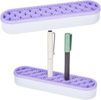 Boîte de Rangement de Bureau pour Accessoires de Couture en Gros, Outils d'Artisanat, Organisateur d'Outils de Nail Art, Support de Pinceaux en Silicone