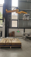 Robot de palettisation automatique pour l'empilage de cartons et de boîtes en carton, machine de palettisation avec convoyeur à rouleaux pour entrepôt et usine