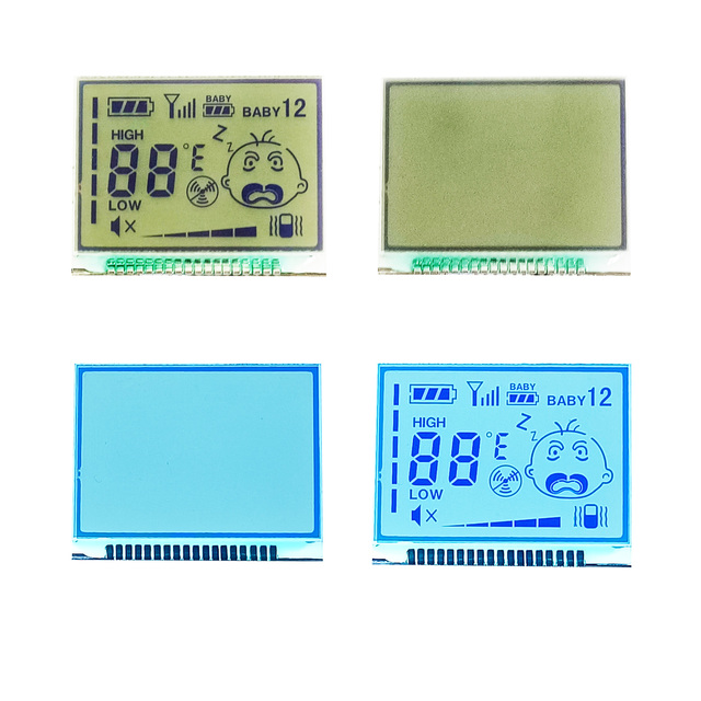 FSTN Transmissive Monochrome LCD Display Module 800x480 Resolution 33x26mm LED Backlight 1000 Brightness Low Power Consumption