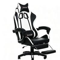 Chaise de jeu ergonomique personnalisée, avec un design traditionnel en cuir PU, pivotante et réglable manuellement