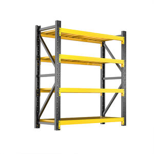 Étagères en Acier Thermolaqué à 4 Niveaux Réglables 200kg/300kg pour Supermarché, Rayonnage Métallique de Charge Moyenne pour Snacks et Boissons - Product Image 2