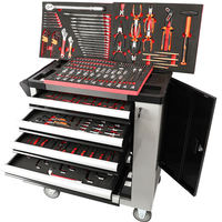 Juego de Herramientas Profesional de 234 Piezas, Carro de Herramientas con 7 Cajones, Gabinete de Herramientas CRV con Cerradura con Llave para Reparación de Automóviles, Taller Mecánico, OEM
