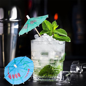 Parapluie boisson pics haute qualité couleurs tropicales assorties <span class=keywords><strong>cure</strong></span>-dents de fête pour cocktails <span class=keywords><strong>cure</strong></span>-dents parapluie écologique - Product Image 4