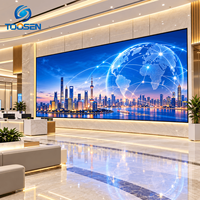 Écran LED COB personnalisé TOOSEN P1.25 P1.667 P1.9, 16:9 4K UHD, mur vidéo à pas fin sans soudure pour magasin de détail de luxe, Pro AV