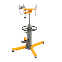 Support de réparation de transmission pour transporteur de boîte de vitesses hydraulique vertical à double poussoir, avec plateau inclinable multi-angle et levage par le pied