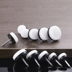 Glissières de meubles blanches en nylon pour <span class=keywords><strong>chaises</strong></span>, patins ronds en plastique pour <span class=keywords><strong>pieds</strong></span> de table, protecteurs de sols en <span class=keywords><strong>bois</strong></span> - Product Image 6