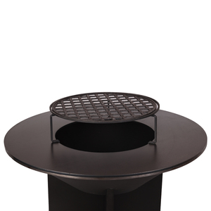Nouvelle innovation : Barbecue extérieur surélevé en acier au carbone pour jardin, avec foyer et <span class=keywords><strong>plancha</strong></span> à bois - Product Image 4