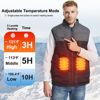Gilet chauffant personnalisé pour femmes, gilet matelassé chauffant en coton pour hommes et femmes
