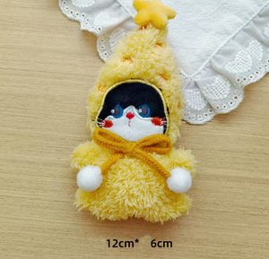 Porte-clés en peluche Kawaii mignon, breloques moelleuses à suspendre pour <span class=keywords><strong>sac</strong></span> à <span class=keywords><strong>dos</strong></span>, cadeau pour enfants et filles, accessoire de <span class=keywords><strong>sac</strong></span> DIY, porte-clés animal doux - Product Image 6