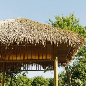 Cubierta de Techo de Hoja de <span class=keywords><strong>Palma</strong></span> Sintética Impermeable y Resistente al Viento para Restaurante de Playa, Gazebo junto a la Piscina, Pérgola - Product Image 1