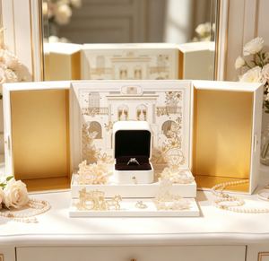 Double Door 3D Design <b>Jewelry</b> <b>Gift</b> <b>Box</b> Exquisite <b>Gift</b> <b>Box</b> Wholesale Customization Ring <b>Gift</b> <b>Box</b> - Product Image 5