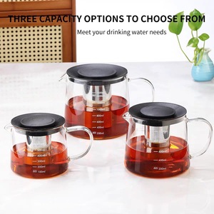 Kính ấm trà với Infuser 1500ml / 50 Oz trà ấm đun nước bếp an toàn trà nồi cho nở trà cao cấp trà Maker với hộp quà tặng - Product Image 6