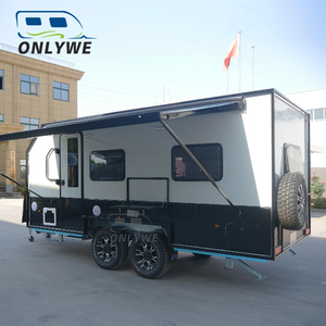 Remolque <span class=keywords><strong>de</strong></span> Viaje Todoterreno Portátil ONLYWE, Remolque para Campamento, Caravana Familiar Estilo Australiano para Acampar - Product Image 2