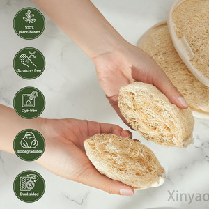 Esponja Exfoliante Natural de Doble Cara, Esponja de Baño de Loofah de Planta 100%, Exfoliante Corporal, Almohadilla de Ducha - Product Image 5
