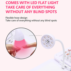 Smart timer hand pillow nail machine <b>light</b> therapy lamp nail salon dual-hand fast drying gel polish curing lamp LED flat lamp - Product Image 2