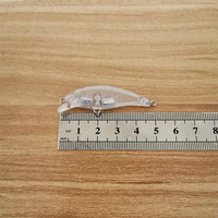 Leurre miniature tremblant auto-peint de 3,1 g et 4,6 cm, corps vierge
