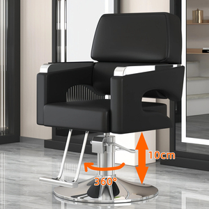 Ghế cắt tóc da cao cấp, xoay nâng hạ, dành cho làm tóc, uốn, nhuộm - Nội thất salon với thiết kế đơn giản - Product Image 4