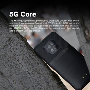 Smartphone AGM <span class=keywords><strong>X6</strong></span> 5G Android 14, Display FHD+ da 6,78\", Impermeabile, Fotocamera da 50MP, Batteria da 5000mAh, 8GB+128GB, Misurazione Temperatura, NFC, Dual SIM - Product Image 5