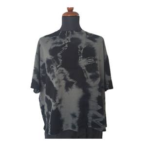 Camiseta Oversize para Hombre, 100% Algodón, Teñido Anudado, Cuello Redondo, Ajuste Relajado, Estilo Urbano, Uso Diario - Product Image 1
