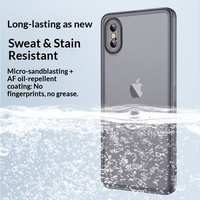 Coque de téléphone portable pour XS Max, semi-transparente, en silicone givré, ultra-fine, respirante, anti-chute, anti-traces de doigts, avec protection de l'appareil photo