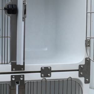 Huisdier Krat Kooi Modulair Ontwerp Midden Deelbare Kooi Mobiel Op Wielen Glasvezel Kat Hond Krat Kennle - Product Image 5