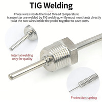 Contrôleur de température à thermocouple de type K KLZD KZW/P-200 -200~450°C Résolution 0,1°C IP65 Acier inoxydable Aluminium OEM