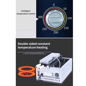Xeoleo Thương Mại 6 Pcs Trứng Bánh Trứng Waffle Nhà Sản Xuất Bánh Mì Máy Bánh Xe Waffle Máy 3000W Trứng Điện Nướng Bánh Hamburger Nhà Sản Xuất - Product Image 6