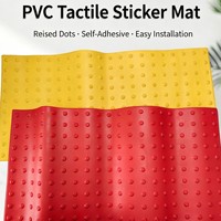 Dalles tactiles ignifuges et imperméables, indicateurs antidérapants robustes pour bâtiments publics